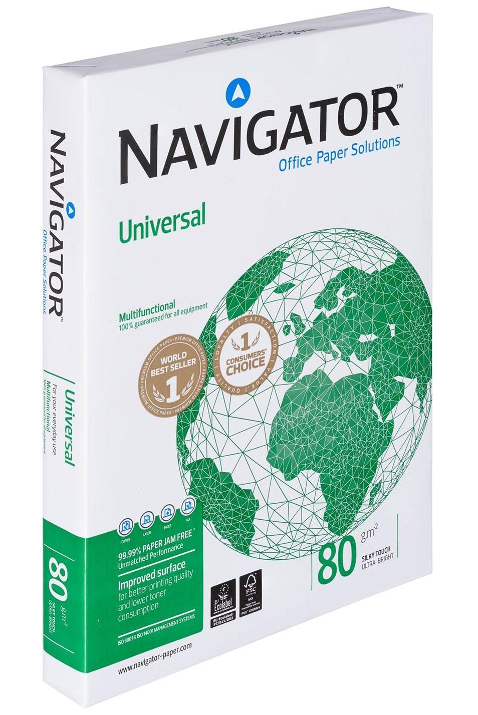 PAPEL NAVIGATOR UNIVERSAL A 3 80 GRAMOS 500 HOJAS