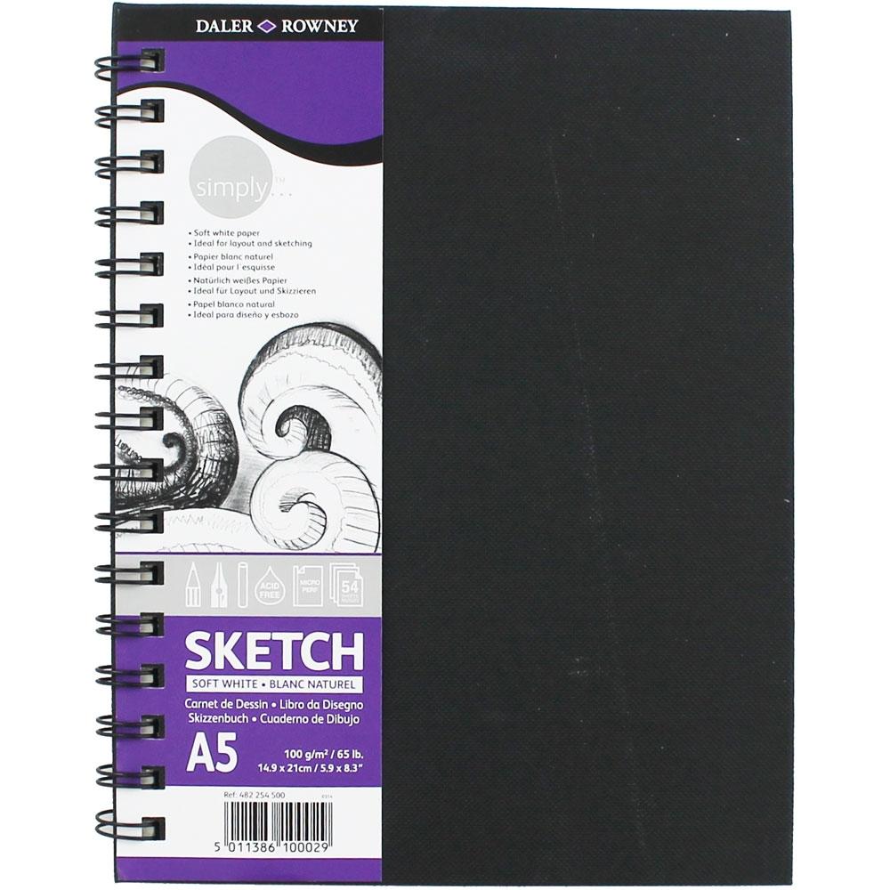 Cuaderno Espiral De Bocetos Hojas Blancas Gramos Tama Os Surtidos