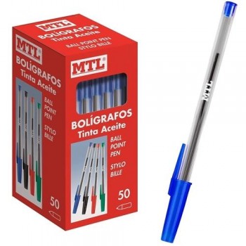 Bolígrafo básico con capuchón MTL