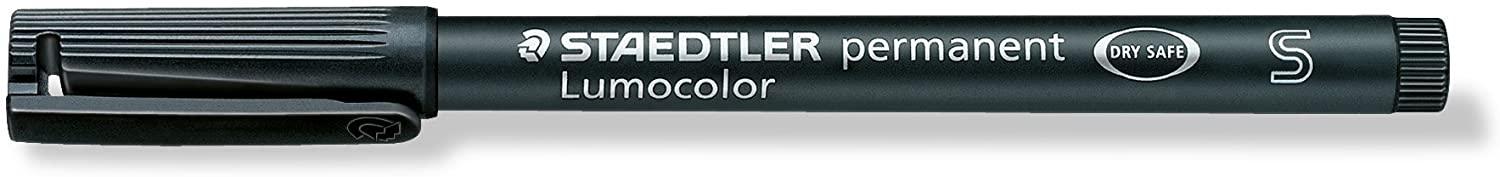 Rotulador permanente Lumocolor Staedtler punta extrafina - Caja 4 colores  clásicos en
