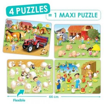 Set puzzles cooperativos - La granja