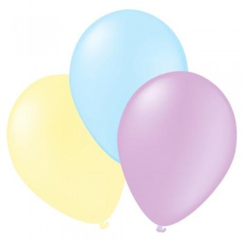 GLOBOS PASTEL SURTIDOS 10 UD