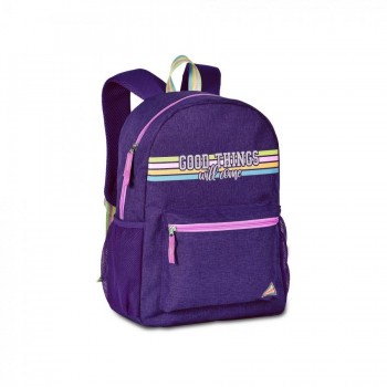 (V24) MOCHILA GOOD THINGS 17"(43X30X13CM) PURPURA