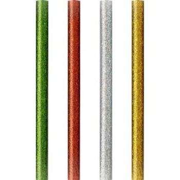 Barras   7,5 mm cola glitter 12 ud