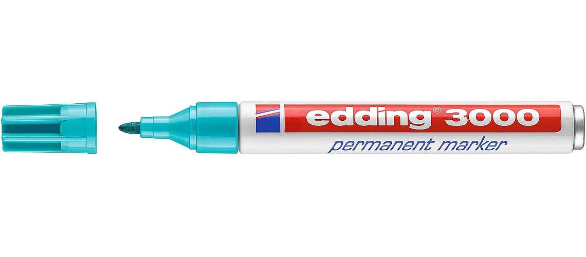 Rotulador Permanente Pintura Acrílica de 2-3mm Azul Pastel Edding