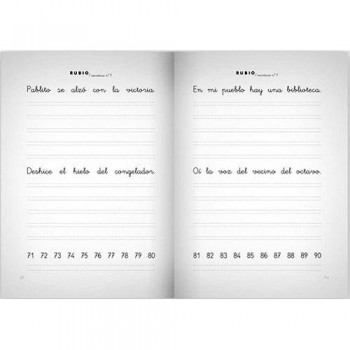 Cuaderno Escritura Rubio 9