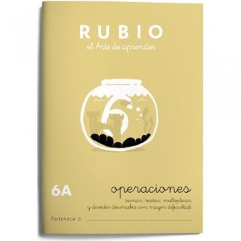 Cuaderno Problemas Rubio 6A