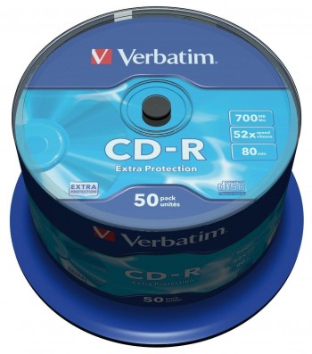 CD-R VERBATIM 52X 700 MB BOBINA 50UDS