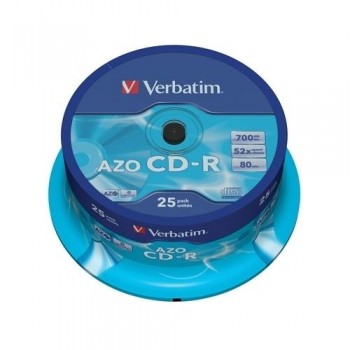 CD-R VERBATIM 52X 700MB BOBINA DE 25