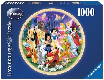 PUZZLE 1000 PIEZAS REDONDO  DISNEY