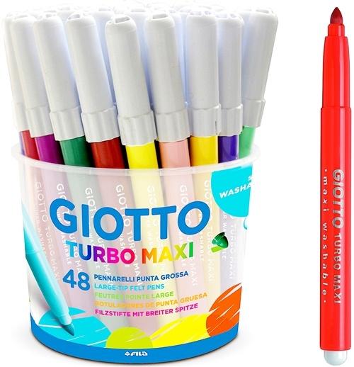 Rotuladores Giotto grueso bote 48 ud