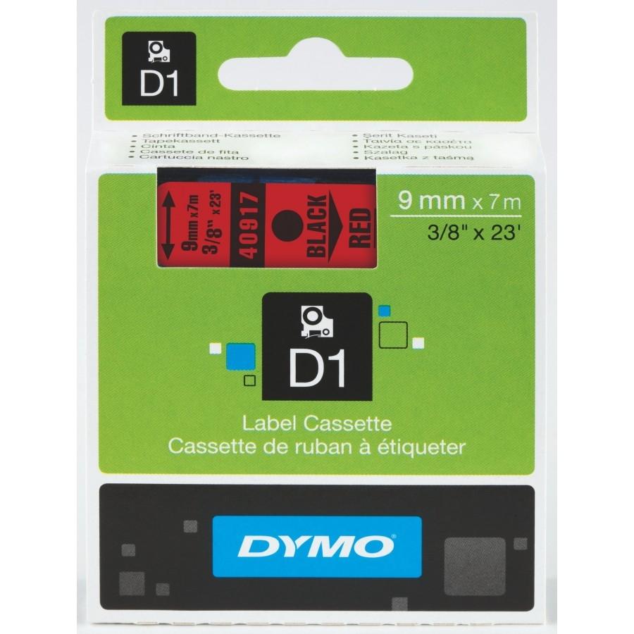 CINTA DYMO D1 TIPO CASSETTE RED/WHITE 12mm x 7M