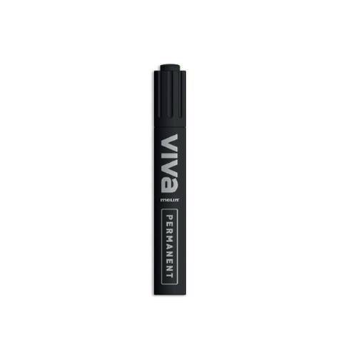 (24) ROTULADOR PERMANENTE BASICO PUNTA BISELADA TIPO 330 COLOR NEGRO