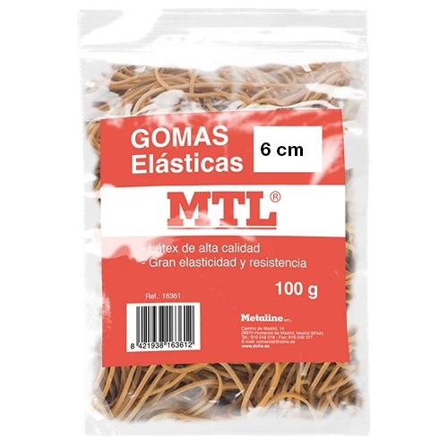 (21L) GOMAS ELASTICA BASICO BOLSA 100GR 6CM