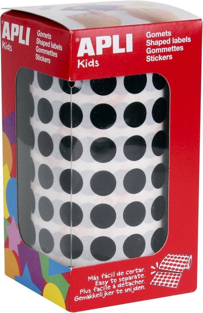 APLI ROLLO GOMETS REDONDOS 10,5 NEGRO EN CAJA