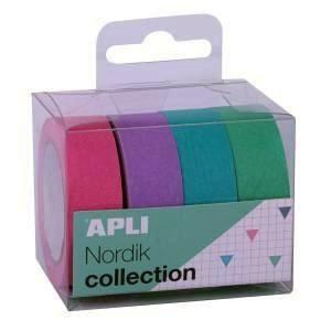 CINTA ADHESIVA WASHITAPE  NORDIK COLECCION PACK 4U