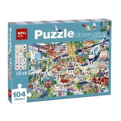 JUEGOS EDUCATIVOS APLI PUZZLE OBSERVATION 104 PIEZAS CIUDAD