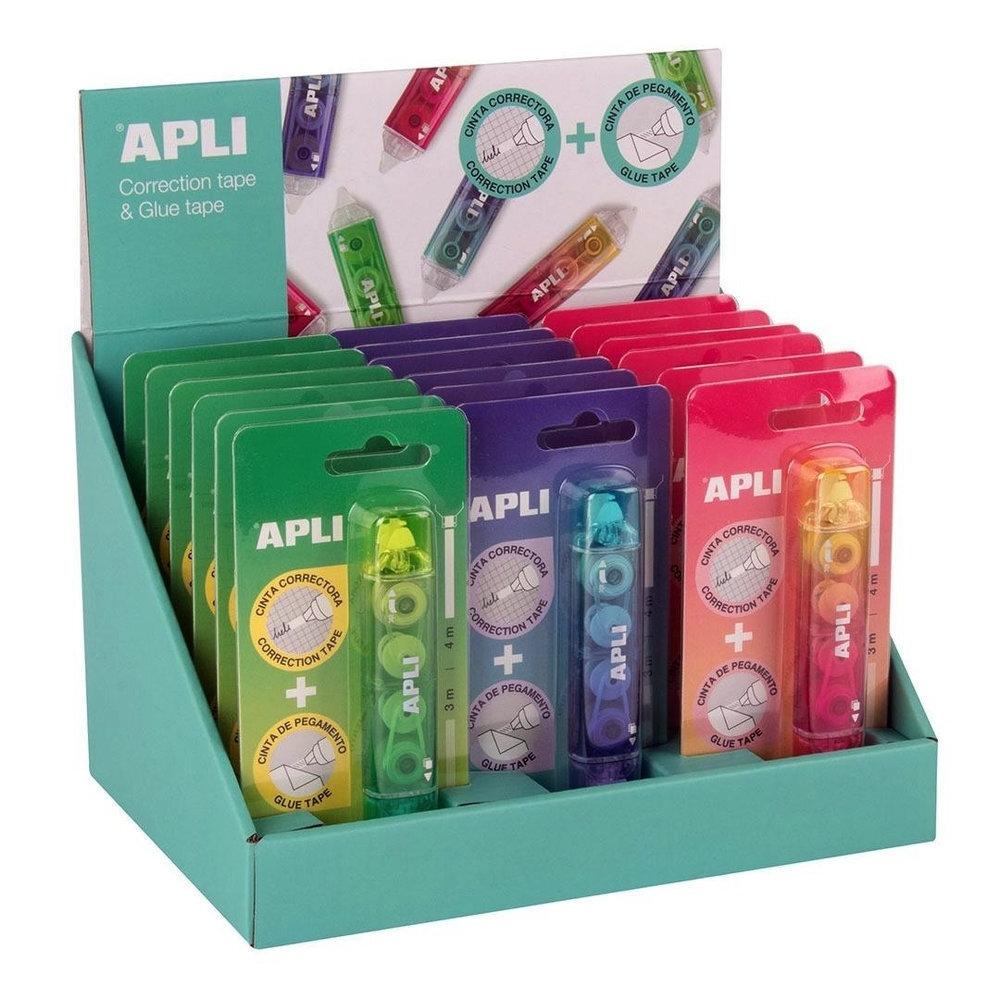 CORRECTOR Y ADHESIVA 2 EN 1 APLI