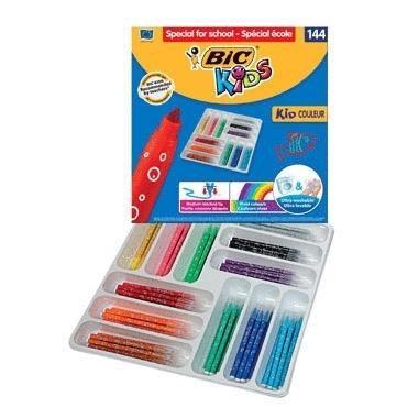 ROTULADORES BIC KIDS SCHOOLPACK DE 144 UNIDADES