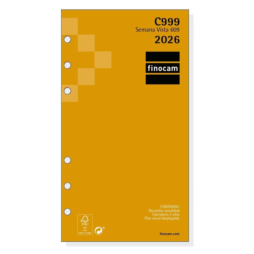 RECAMBIO AGENDA ANUAL FINOCAM 2026 C999 SVH