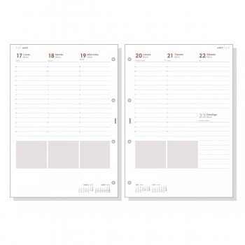 AGENDA OPEN TROYA 4000 210X297MM, S/V COLOR NEGRO FINOCAM