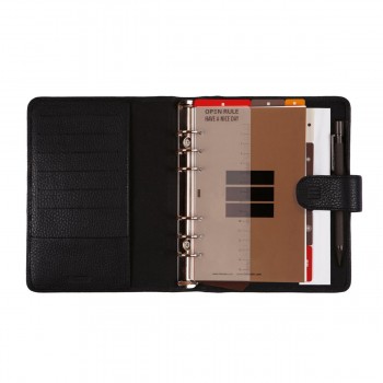 AGENDA ANILLAS 2026 OPEN PIEL ANDREA 500 SVV NEGRO 117x181 mm