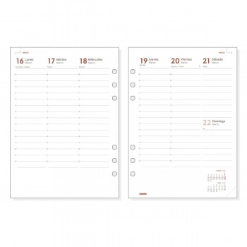 AGENDA ANILLAS 2026 OPEN  NOPAL 1000 SVV NEGRO 155x215 mm