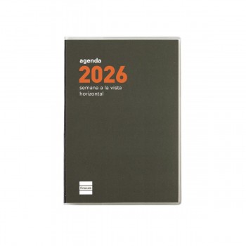 AGENDA ENCUADERNADA ANUAL 2026 PLANA MIN PL3 SVH 2026  82x127 mm