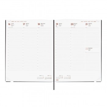 AGENDA ENCUADERNADA ANUAL 2026 DYNAMIC MARA Y12 SVV 2026 NEGRO+  210x270 mm