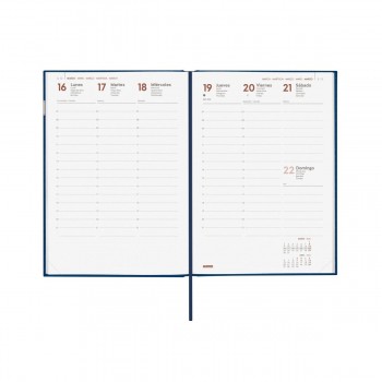 AGENDA ENCUADERNADA ANUAL 2026 DYNAMIC PORTO Y10 SVV 2026 AZUL+  140x204 mm