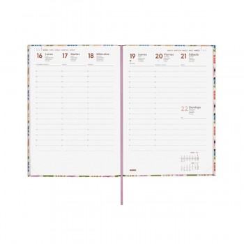 AGENDA ENCUADERNADA ANUAL 2026 DYNAMIC PORTO DESIGN Y10 SVV 2026 CAMILA+  140x204 mm