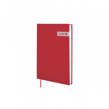 AGENDA ENCUADERNADA ANUAL 2026 DYNAMIC PORTO Y10 1DP 2026 ROJO+  140x204 mm