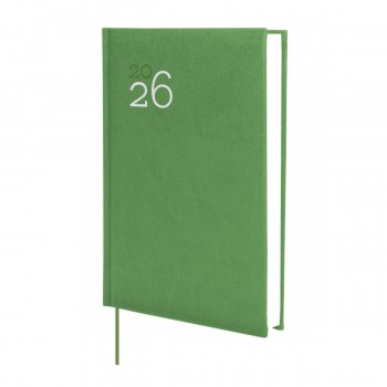 AGENDA ENCUADERNADA ANUAL 2026 DYNAMIC MILANO Y10 1DP 2026 VERDE+  140x204 mm