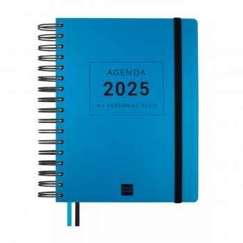 AGENDA ANUAL 2025 FINOCAM TEMPUS 1/4 1DP AZUL