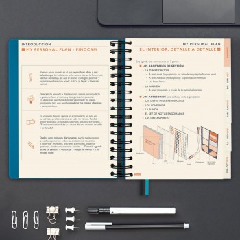 AGENDA ANUAL 2025 FINOCAM TEMPUS 1/4 1DP AZUL