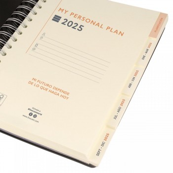 AGENDA ANUAL 2025 FINOCAM TEMPUS 1/4 1DP AZUL