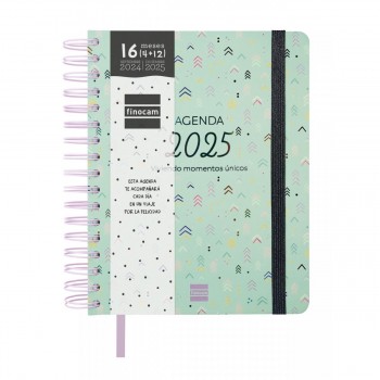 AGENDA FINOCAM 16M VITAE 1/4 SVH 24-25 VERDE+