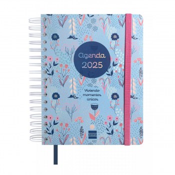 AGENDA FINOCAM 16M VITAE 1/4 155X217 MM SVH 24-25 AZUL+