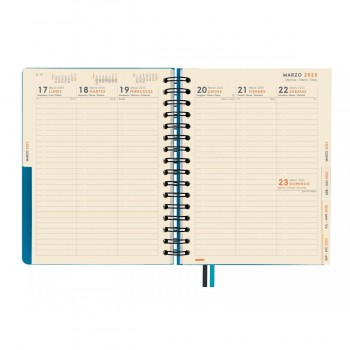 AGENDA FINOCAM 16M TEMPUS 1/4 SVV 24-25 AZUL+