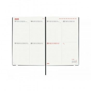 AGENDA FINOCAM 16M.DOTTED Y10 SVH24-25 NEGRO INTL+