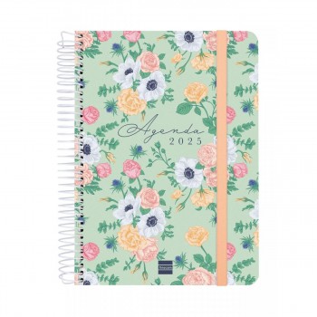 AGENDA FINOCAM 16M.CLOE E10 155X212 MM SVH 24-25 VERDE+