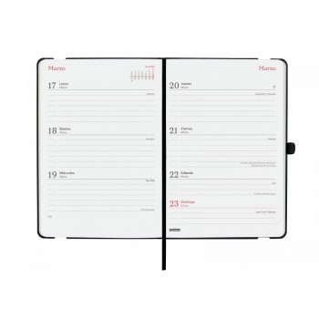 AGENDA FINOCAM 16M.CAPRI F4 SVH 118X168 MM 24-25 NEGRO INTL+