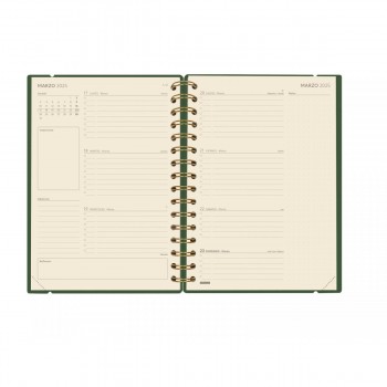 AGENDA FINOCAM 16M.HAIKU E10 155X212 MM SVH 24-25 VERDE+