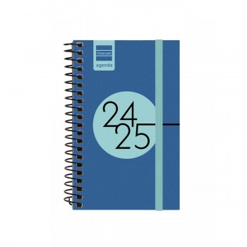 AGENDA FINOCAM ESPIR E9 94X171 MM SVH 24-25 AZUL+