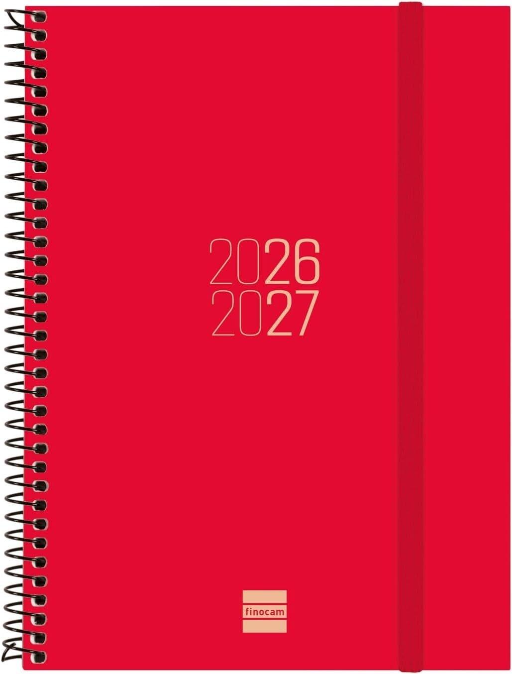 (26) AGENDA ESCOLAR 2026-2027 ESPIRAL 155X212 MM SVH ROJO+