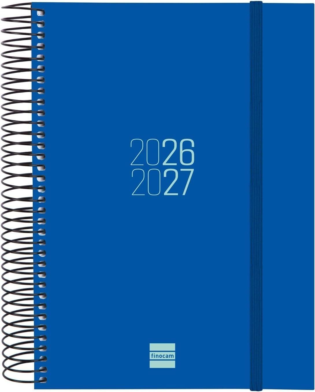 (26) AGENDA ESCOLAR 2026-2027 ESPIRAL 155X212 MM 1DP AZUL+