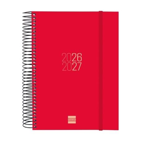 (26) AGENDA ESCOLAR 2026-2027 ESPIRAL 155X212 MM 1DP ROJO+