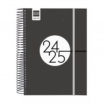 AGENDA FINOCAM ESPIR E10 1DP 24-25 NEGRO+