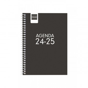 AGENDA FINOCAM COOL 1/8 120X164 MM SVH 24-25 NEGRO+