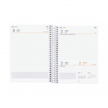 AGENDA FINOCAM COOL 1/8 120X164 MM 1DP 24-25 SELVA+